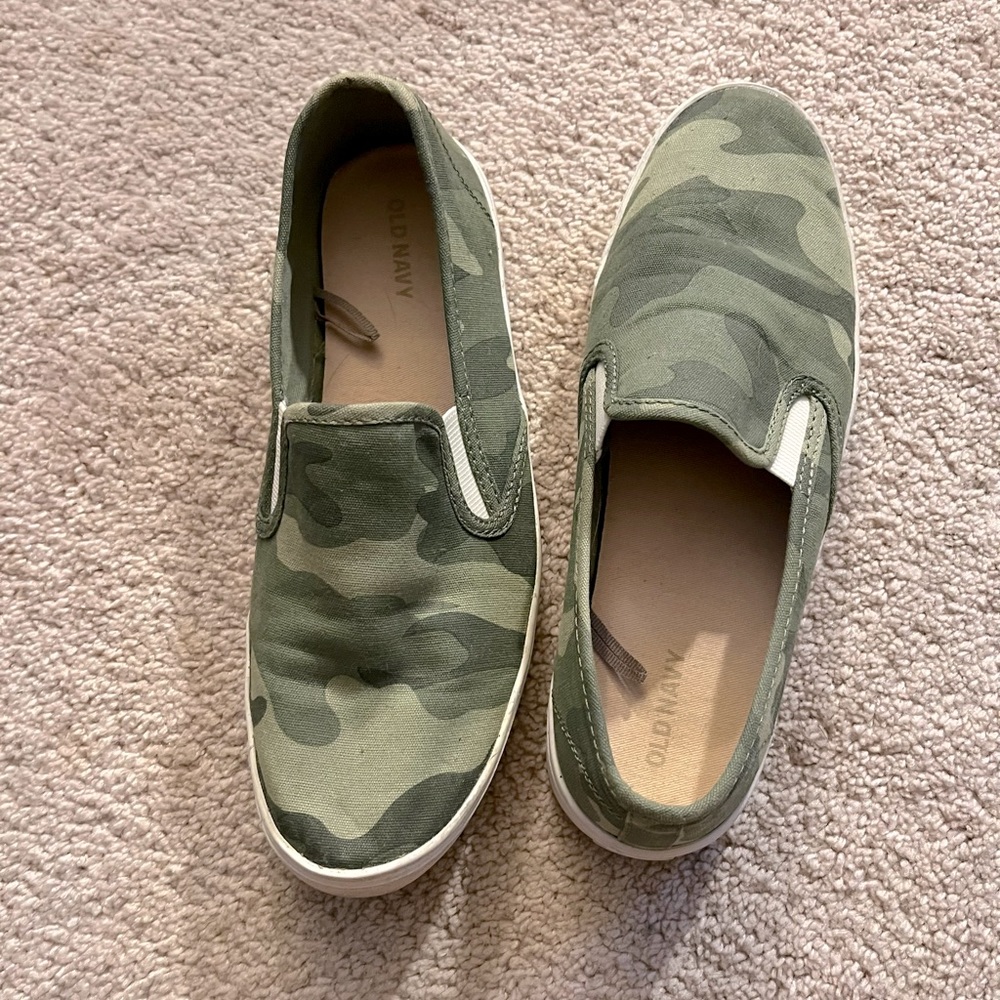 Camo Slip On Sneakers